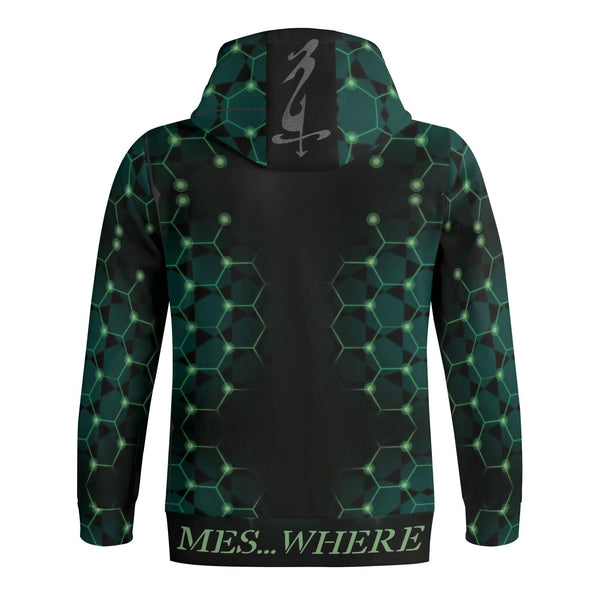 Men's Full Zip Turtleneck Hoodie Streetwear