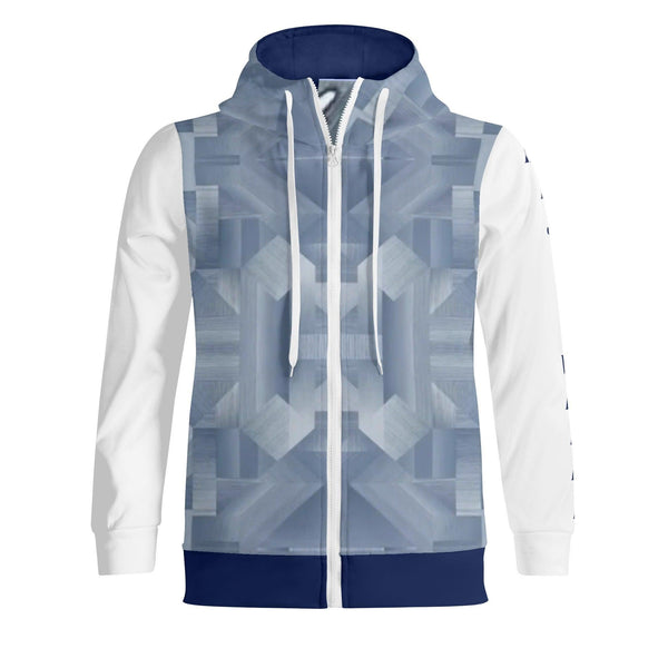 Unisex Men's Full Zip Turtleneck Hoodie Streetwear