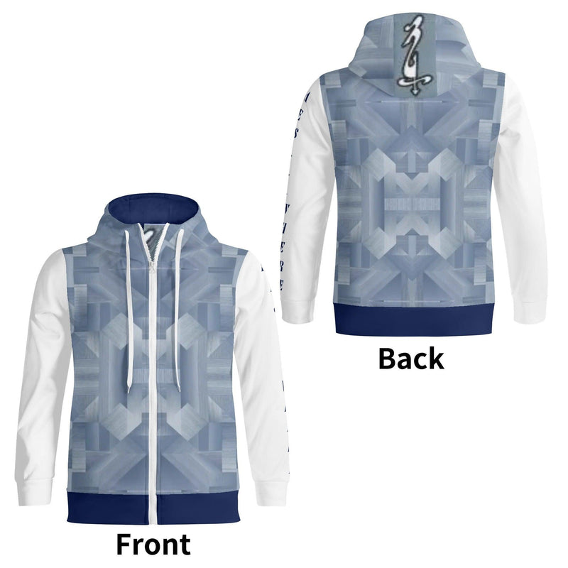 Unisex Men's Full Zip Turtleneck Hoodie Streetwear