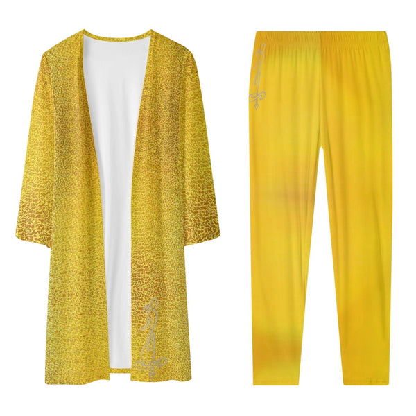 Women's Long Sleeve Cardigan and Leggings 2pcs