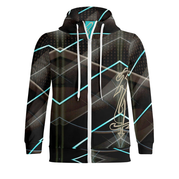 Unisex Men's/Women's Full Zip Turtleneck Hoodie Streetwear