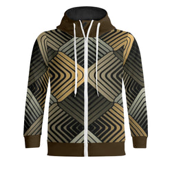 Unisex Men's/Women's Full Zip Turtleneck Hoodie Streetwear