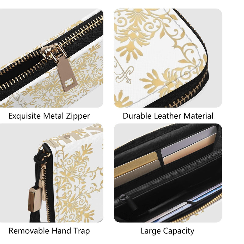 Clutch Leather Zipper Wallet