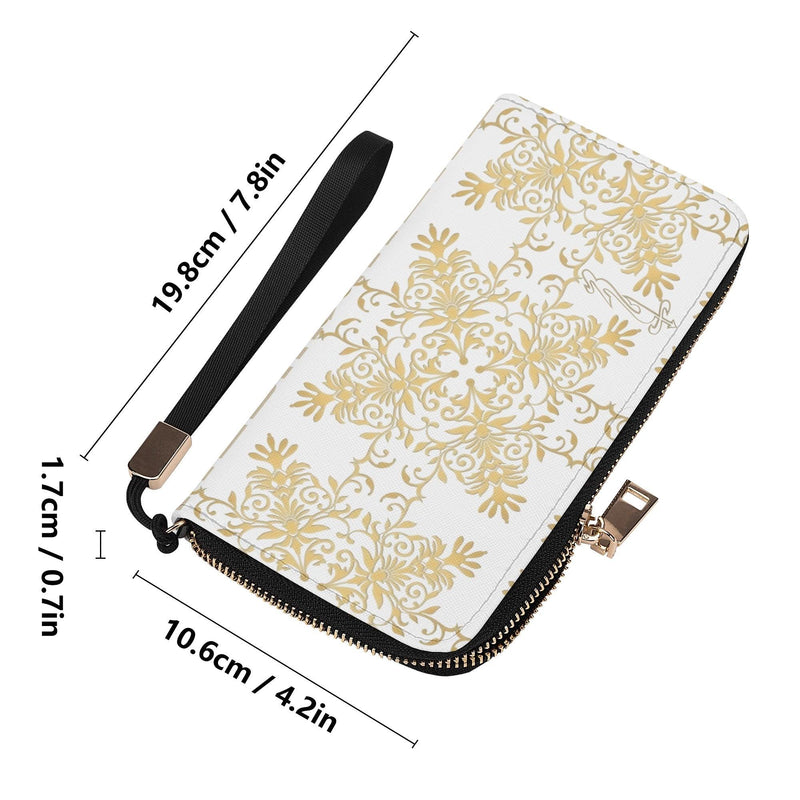 Clutch Leather Zipper Wallet