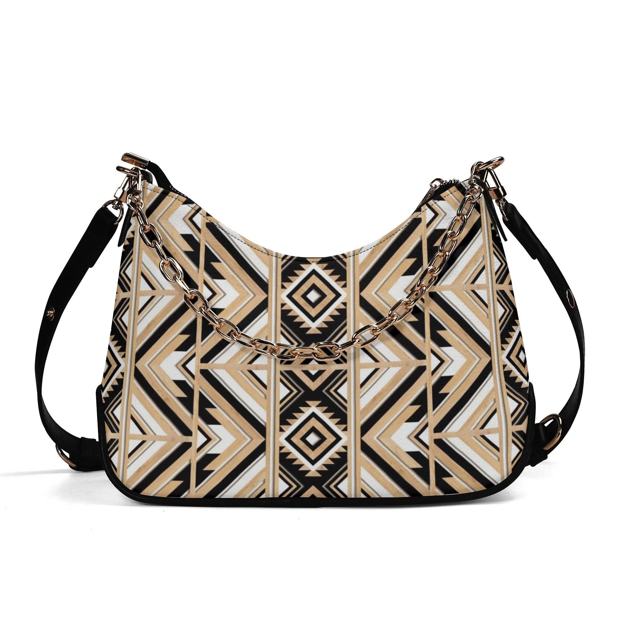 Women's Shoulder Bag With Chain Decoration - MES...Where