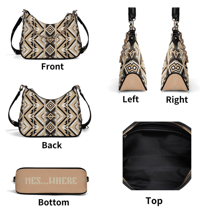 Women's Shoulder Bag With Chain Decoration