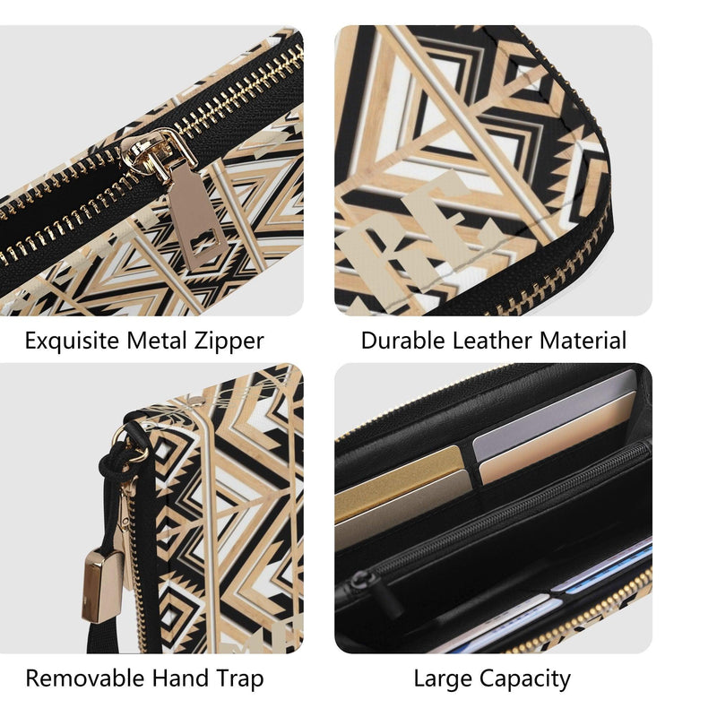 Clutch Leather Zipper Wallet
