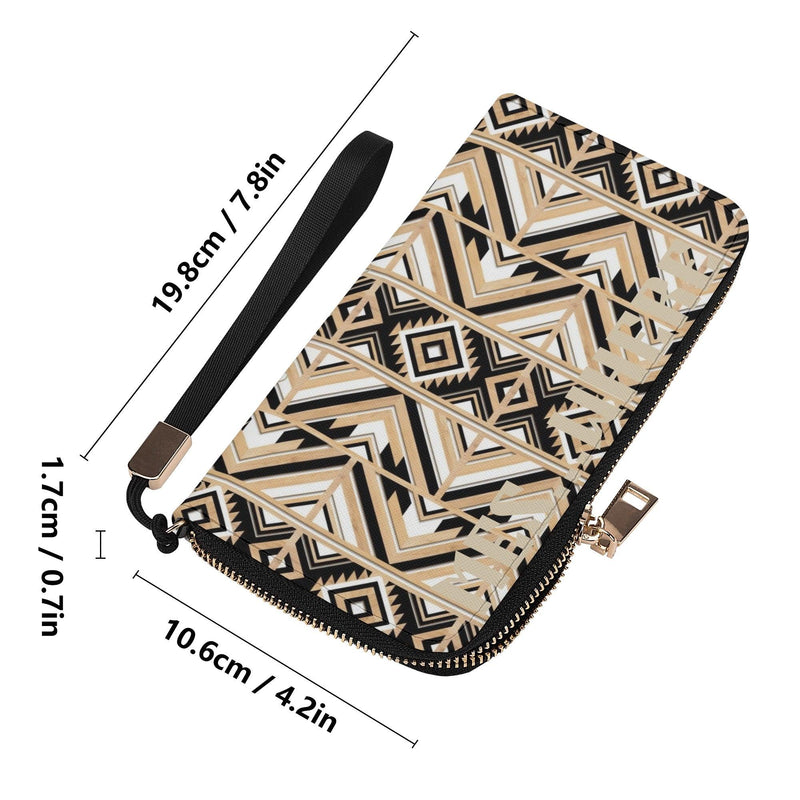 Clutch Leather Zipper Wallet