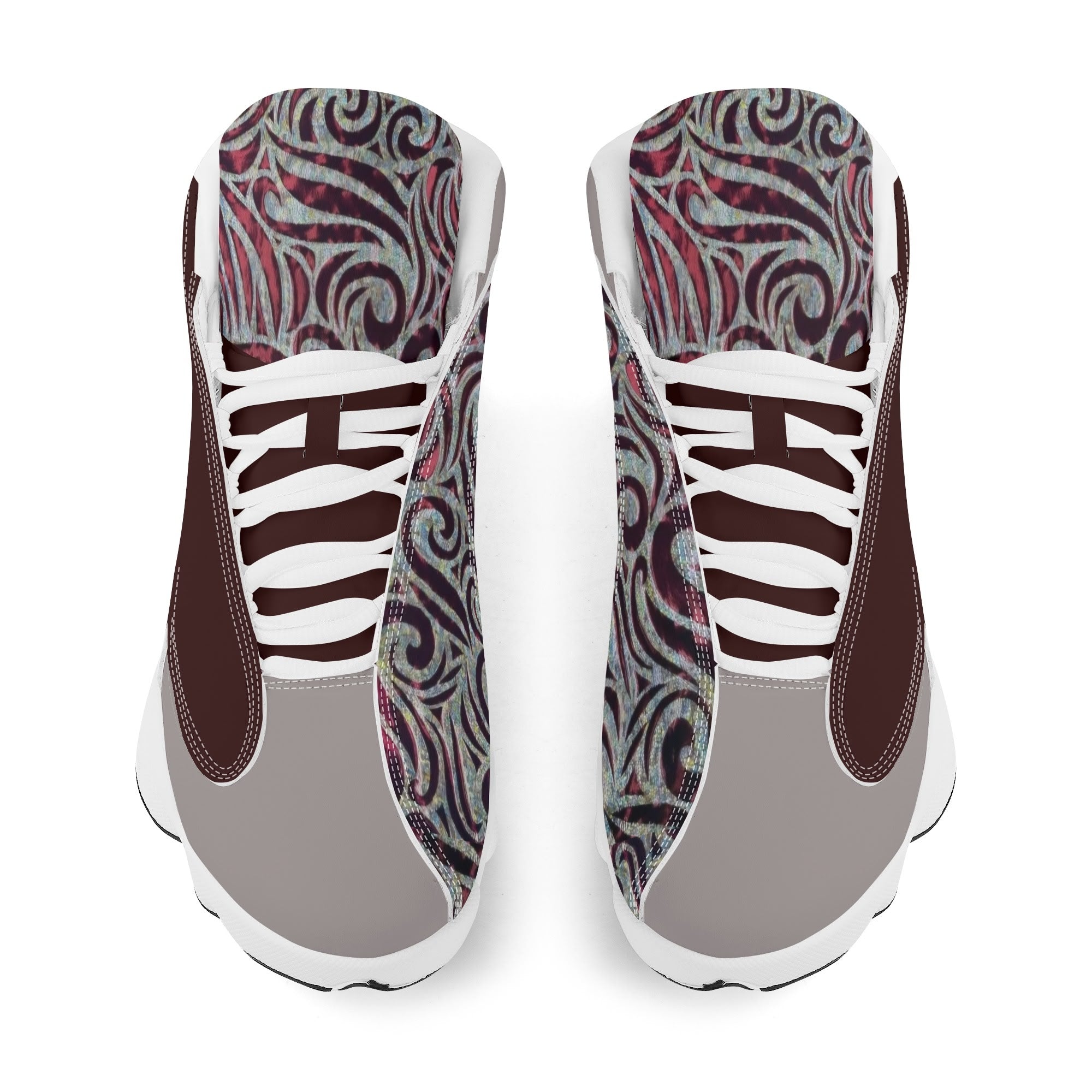 Men's Leather Printed Basketball Shoe