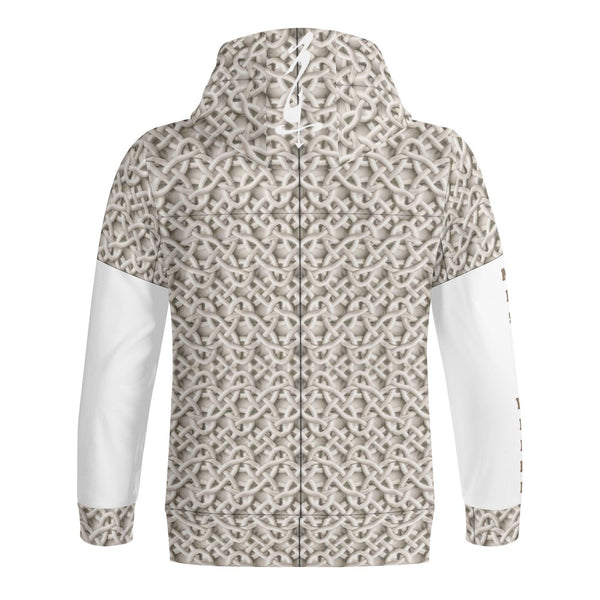 Unisex Men's/Women's Full Zip Turtleneck Hoodie Streetwear