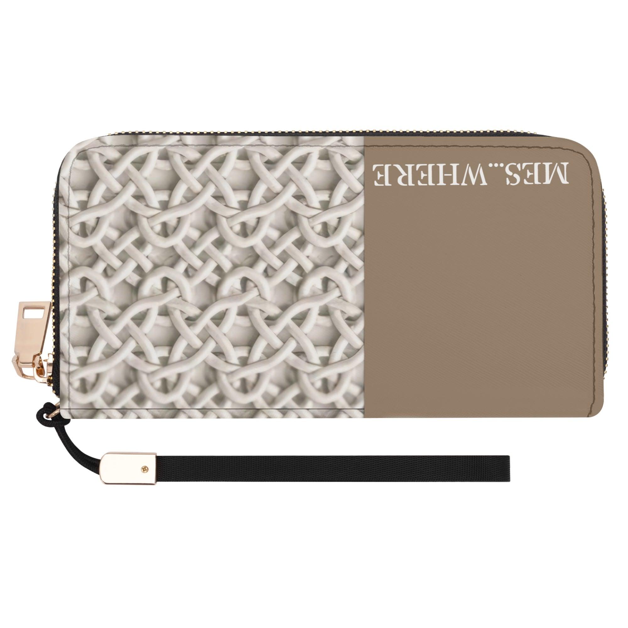 Clutch Leather Zipper Wallet - MES...Where