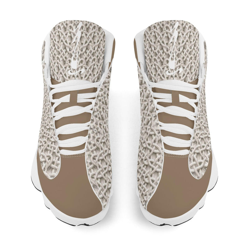 Men's Leather Printed Basketball Shoe