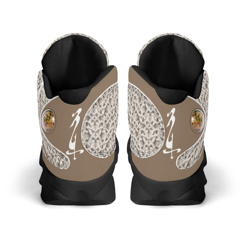 Men's Leather Printed Basketball Shoe