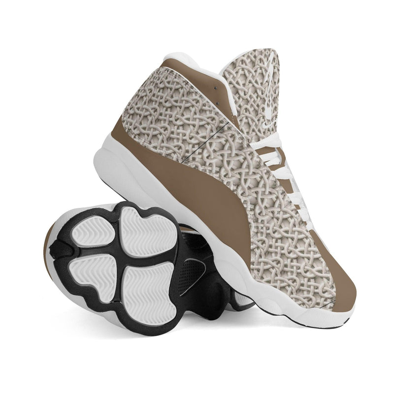 Men's Leather Printed Basketball Shoe