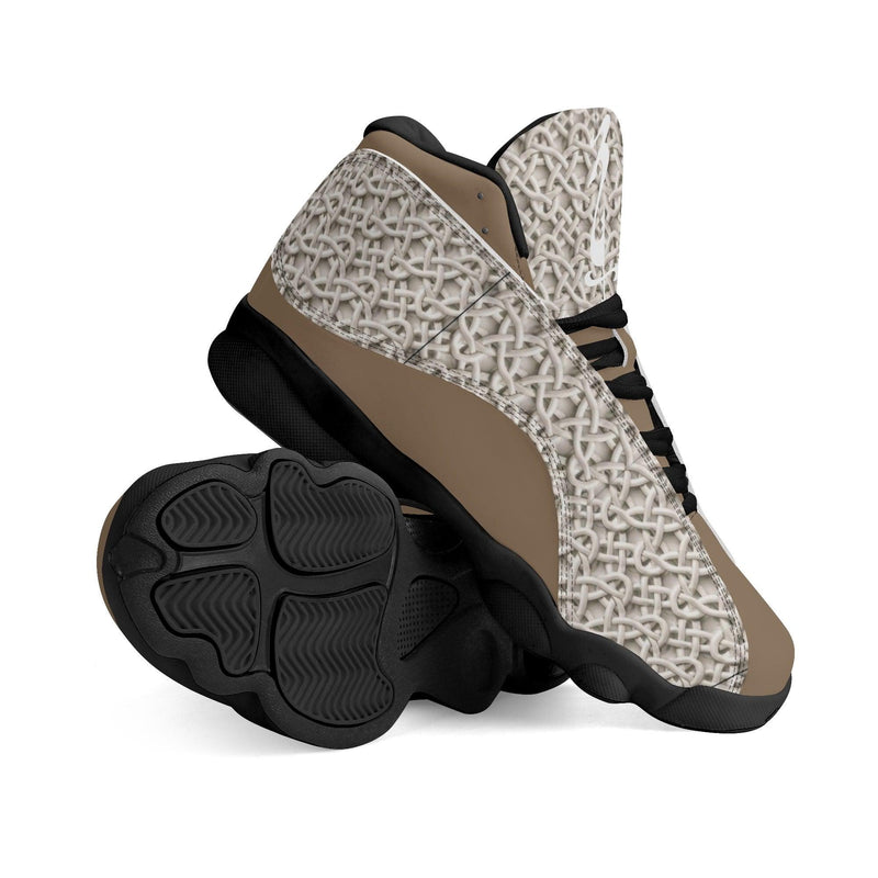 Men's Leather Printed Basketball Shoe