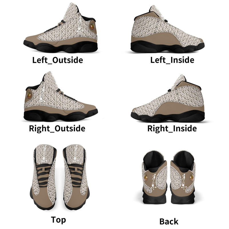 Men's Leather Printed Basketball Shoe
