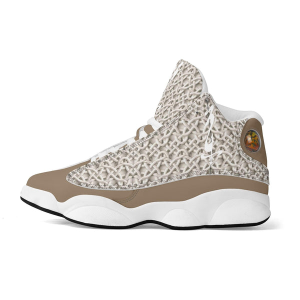 Men's Leather Printed Basketball Shoe