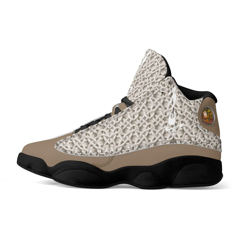 Men's Leather Printed Basketball Shoe