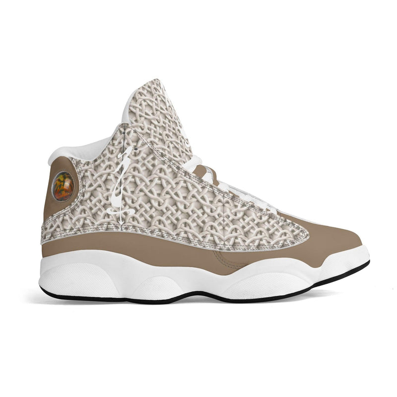 Men's Leather Printed Basketball Shoe