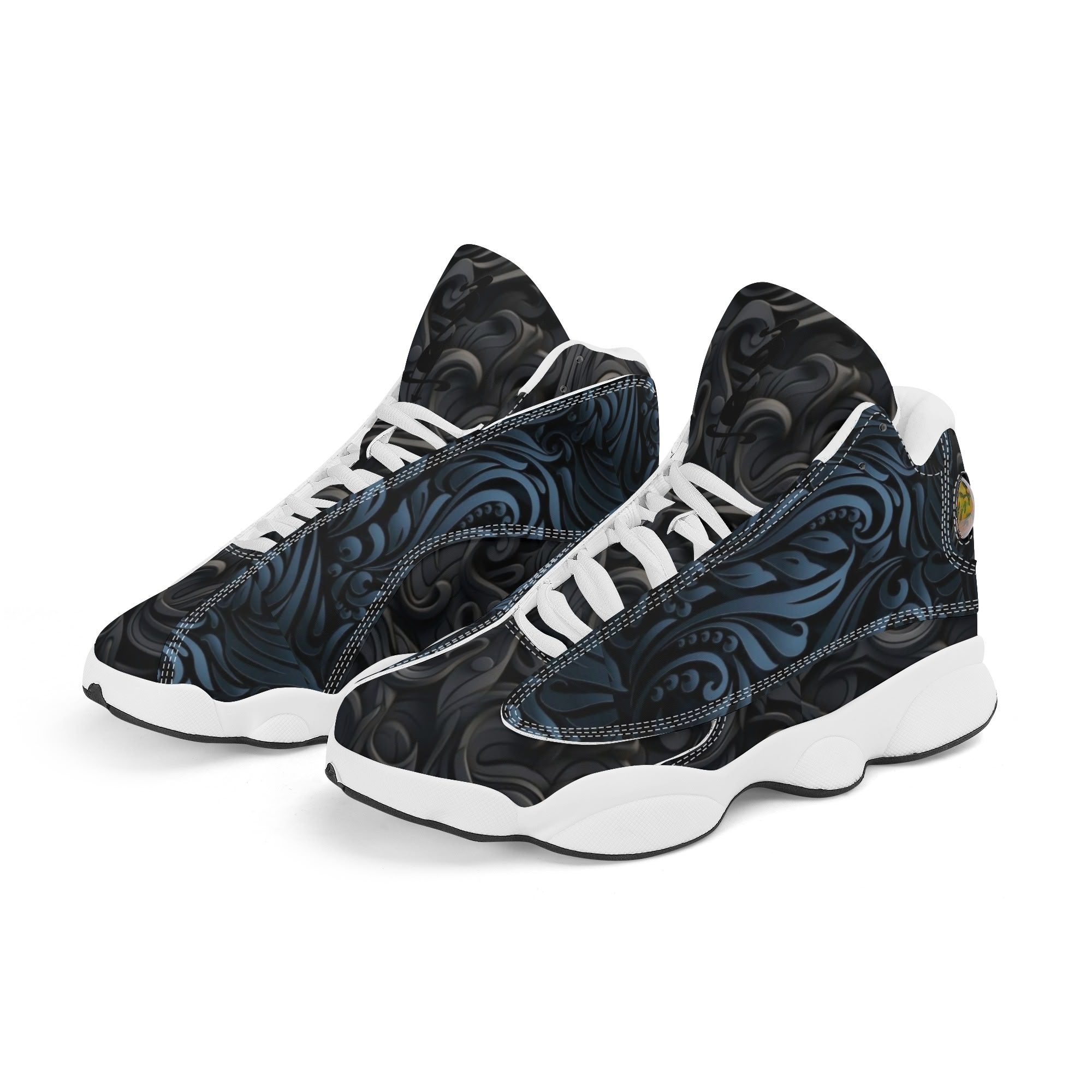 Men's Leather Printed Basketball Shoe