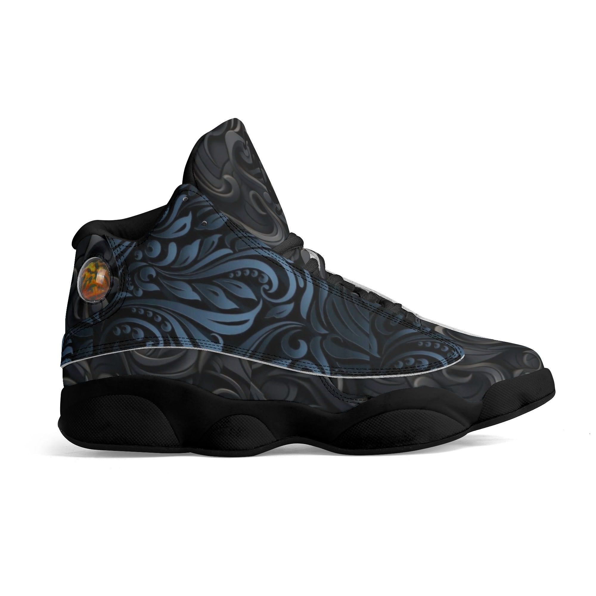 Men's Leather Printed Basketball Shoe