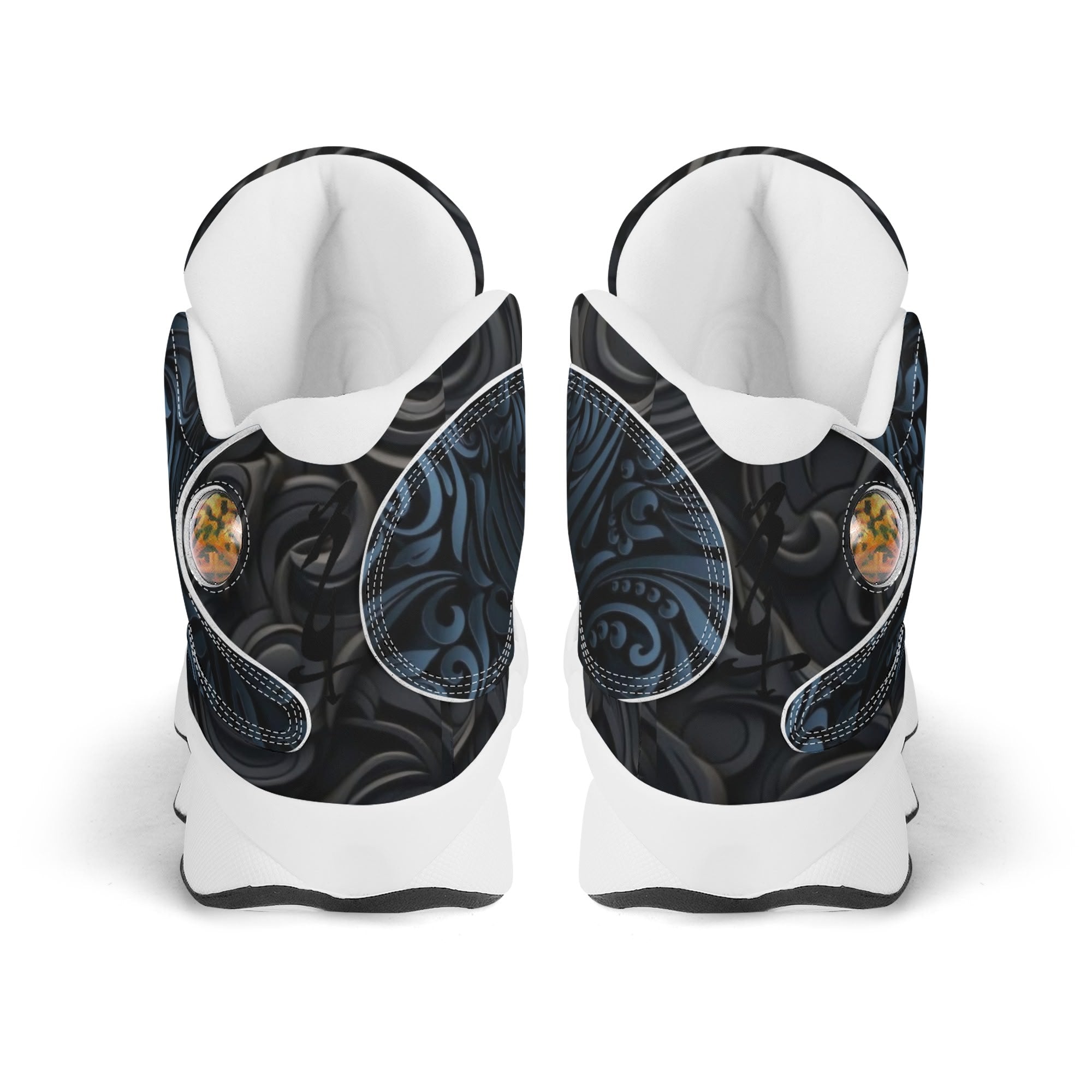 Men's Leather Printed Basketball Shoe