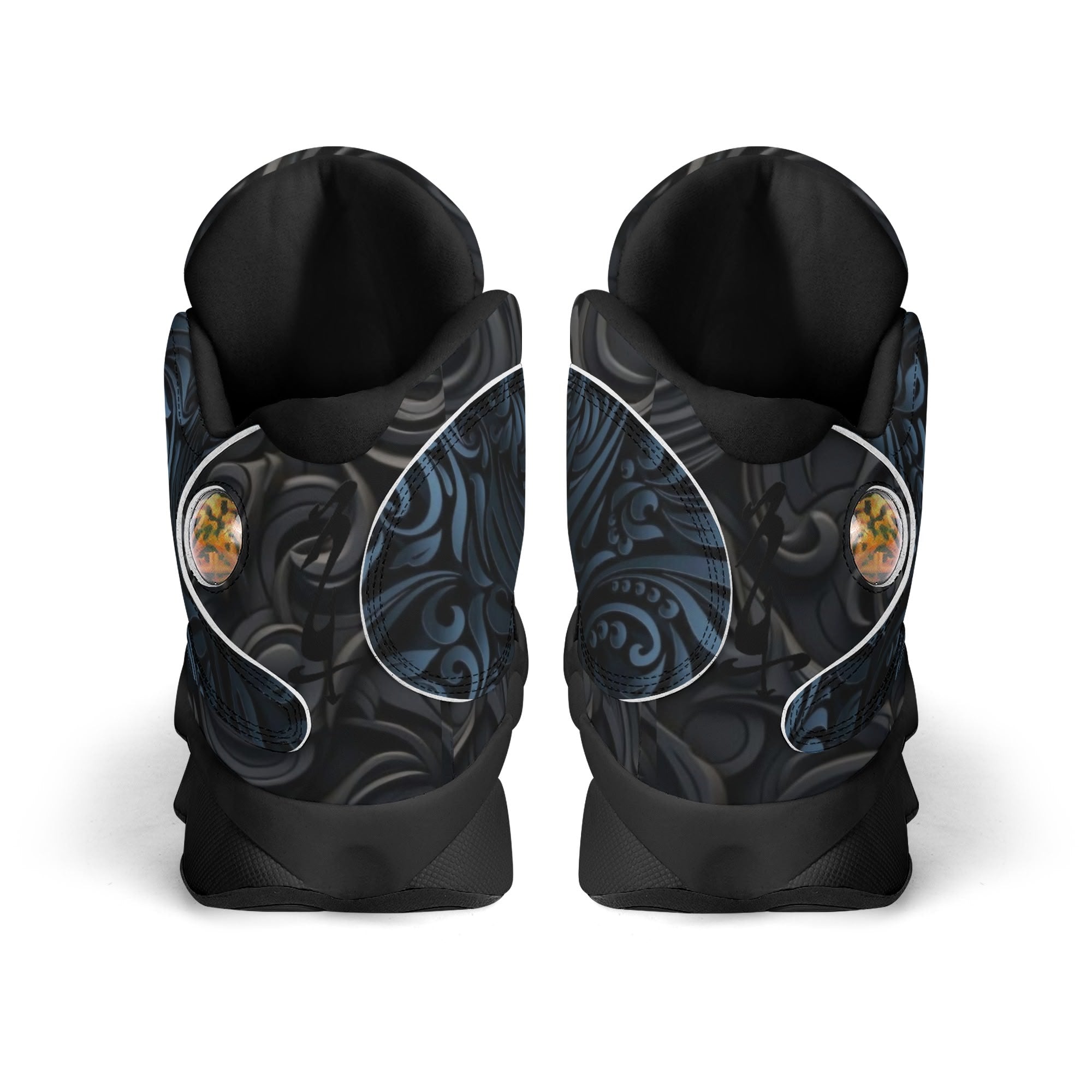 Men's Leather Printed Basketball Shoe