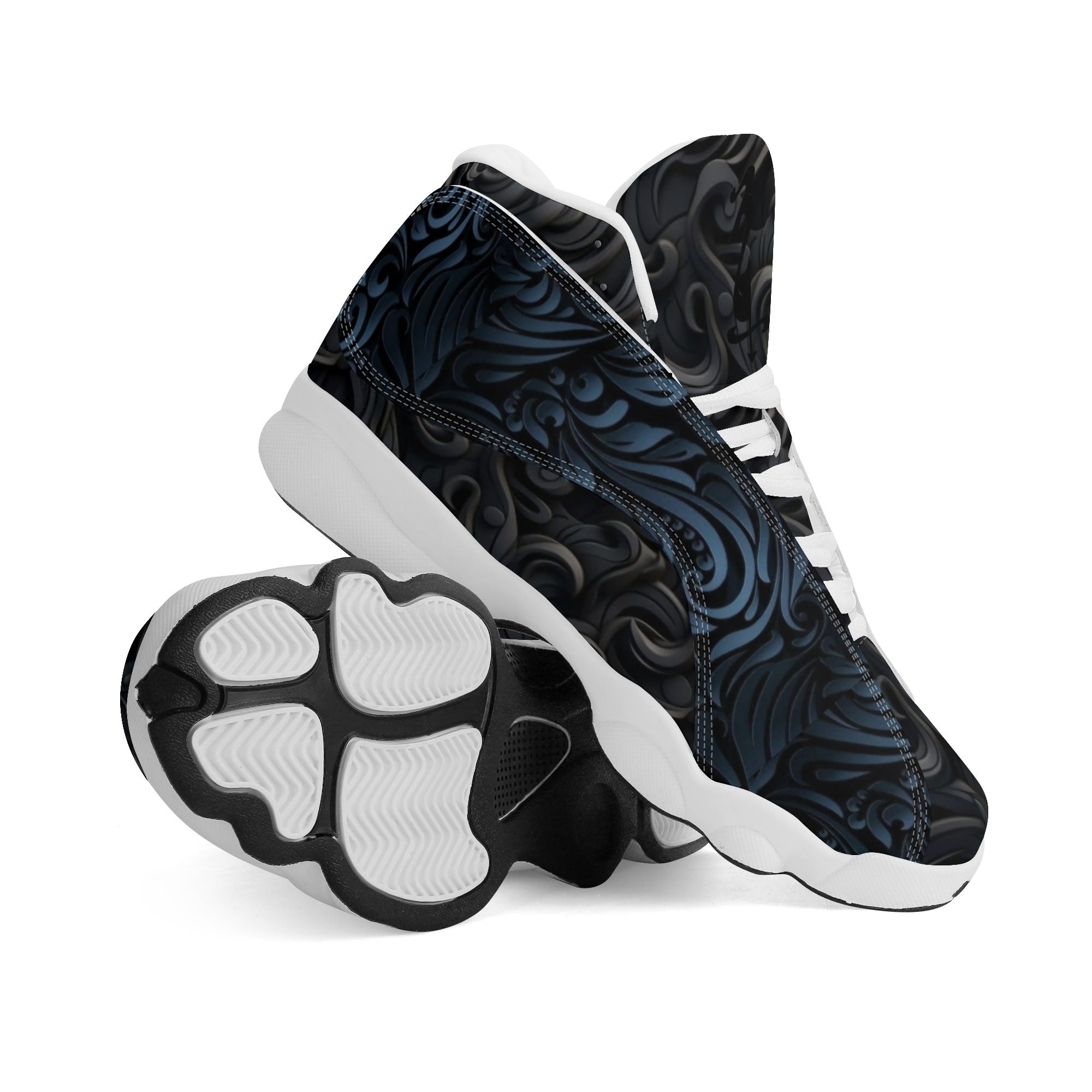 Men's Leather Printed Basketball Shoe