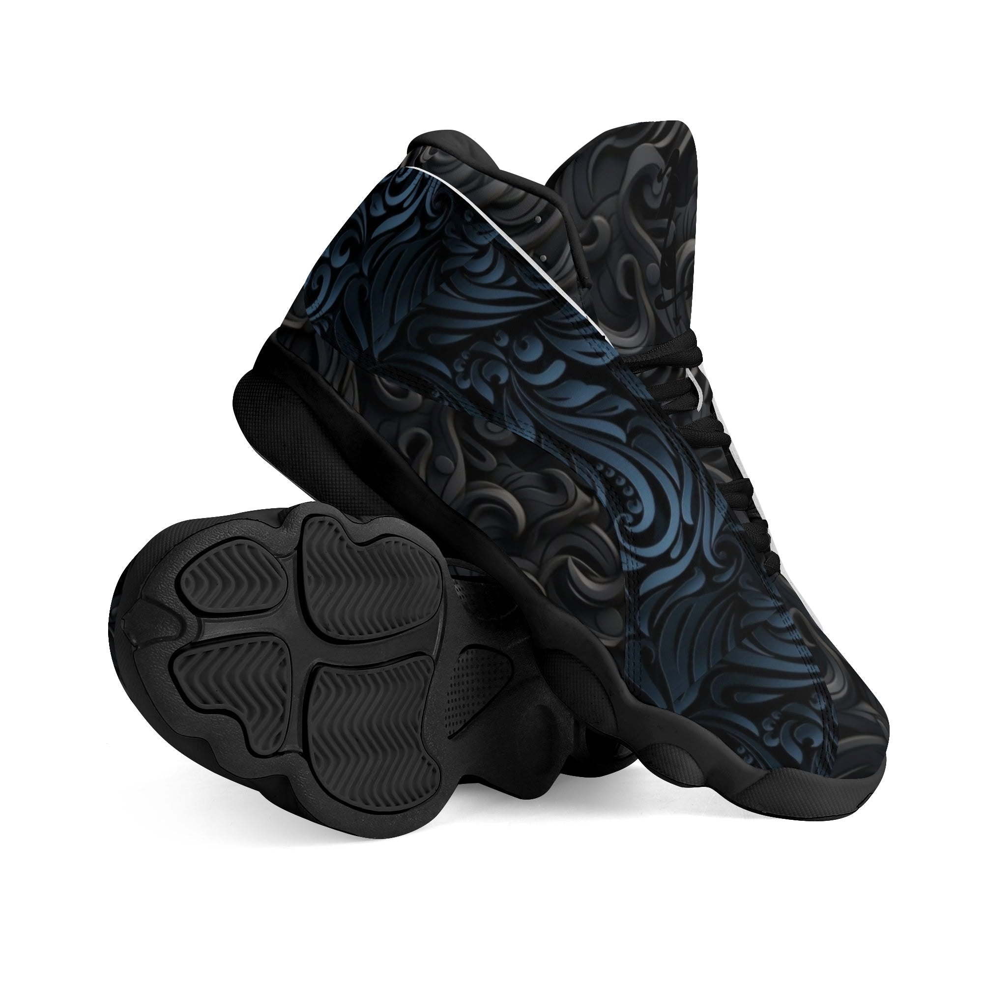 Men's Leather Printed Basketball Shoe
