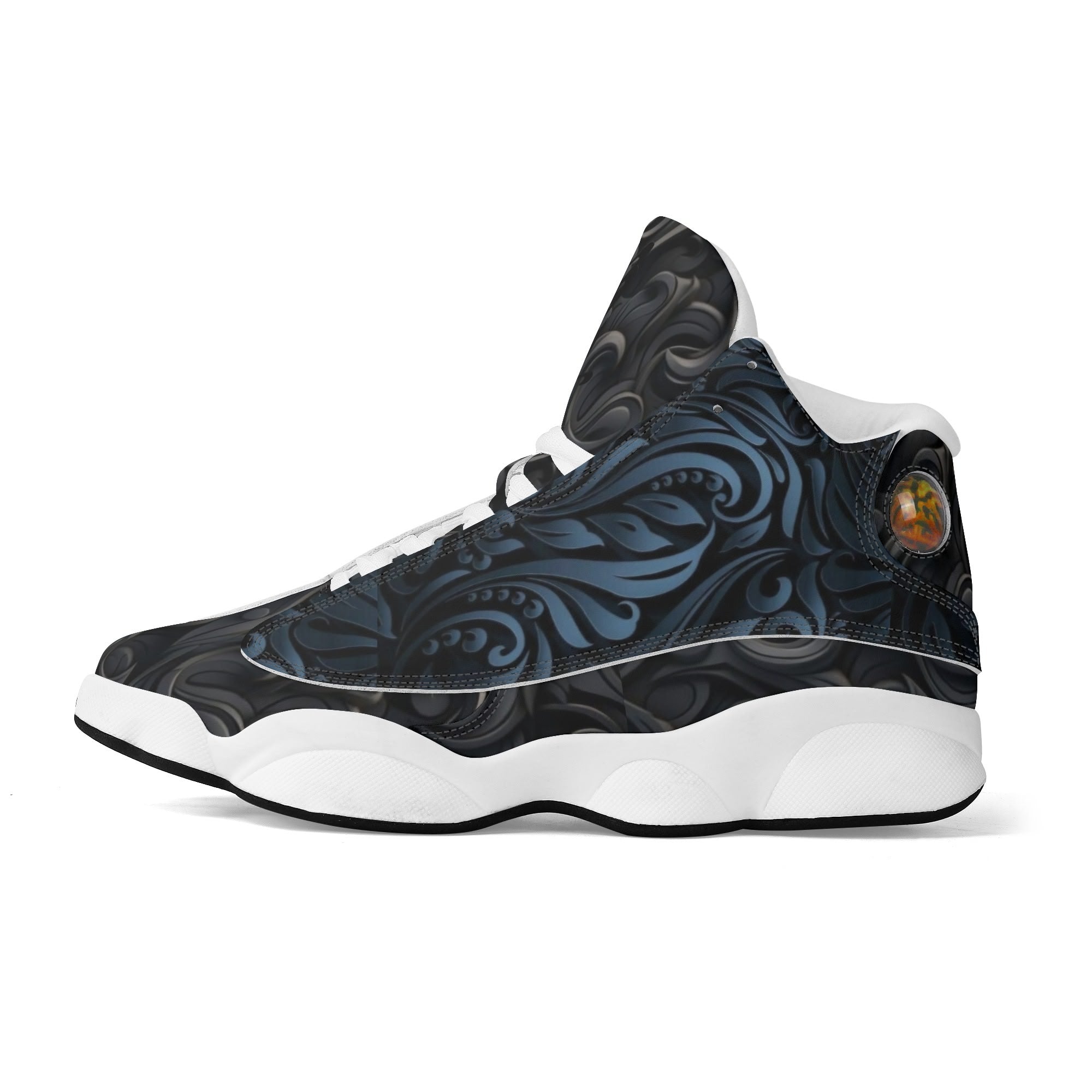 Men's Leather Printed Basketball Shoe
