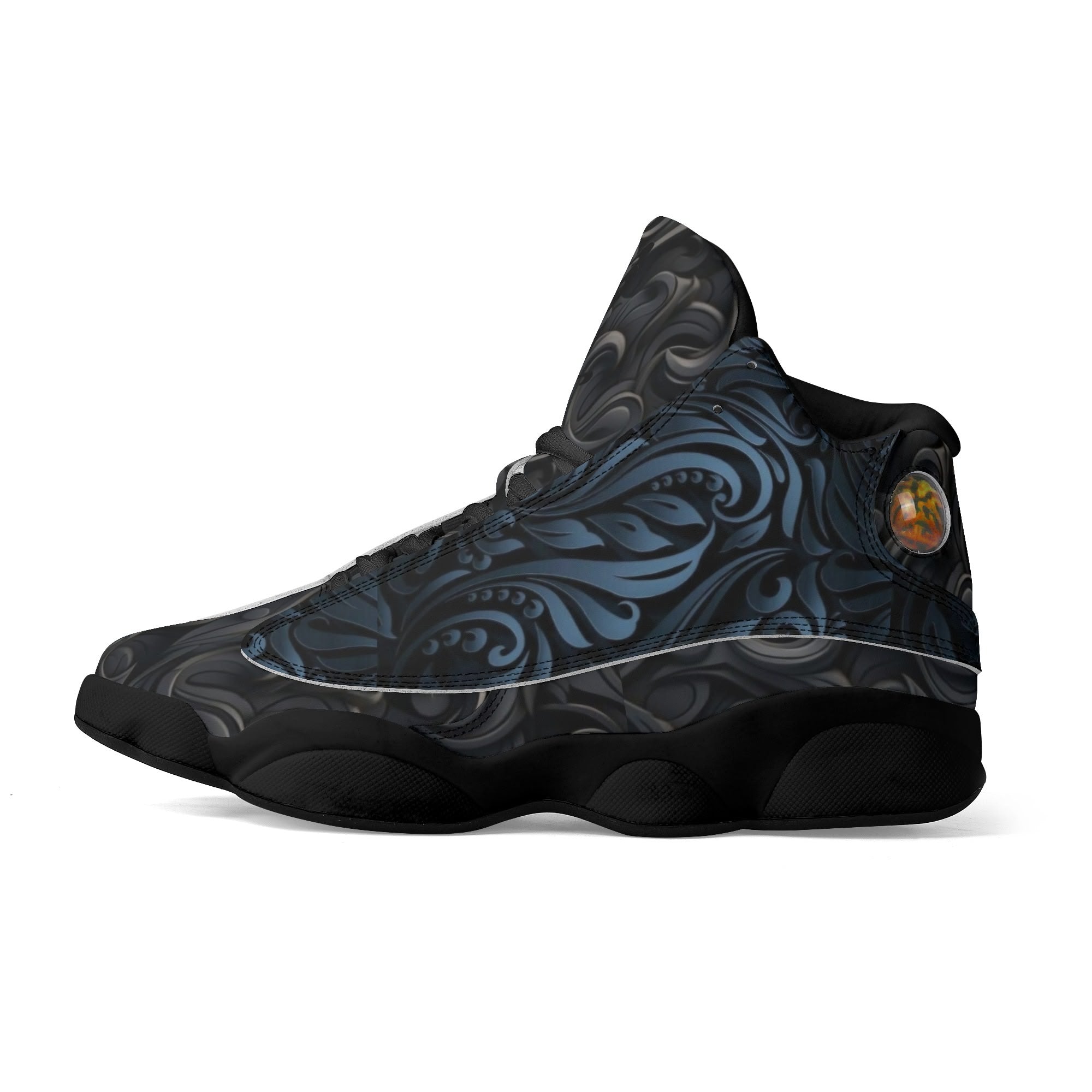 Men's Leather Printed Basketball Shoe