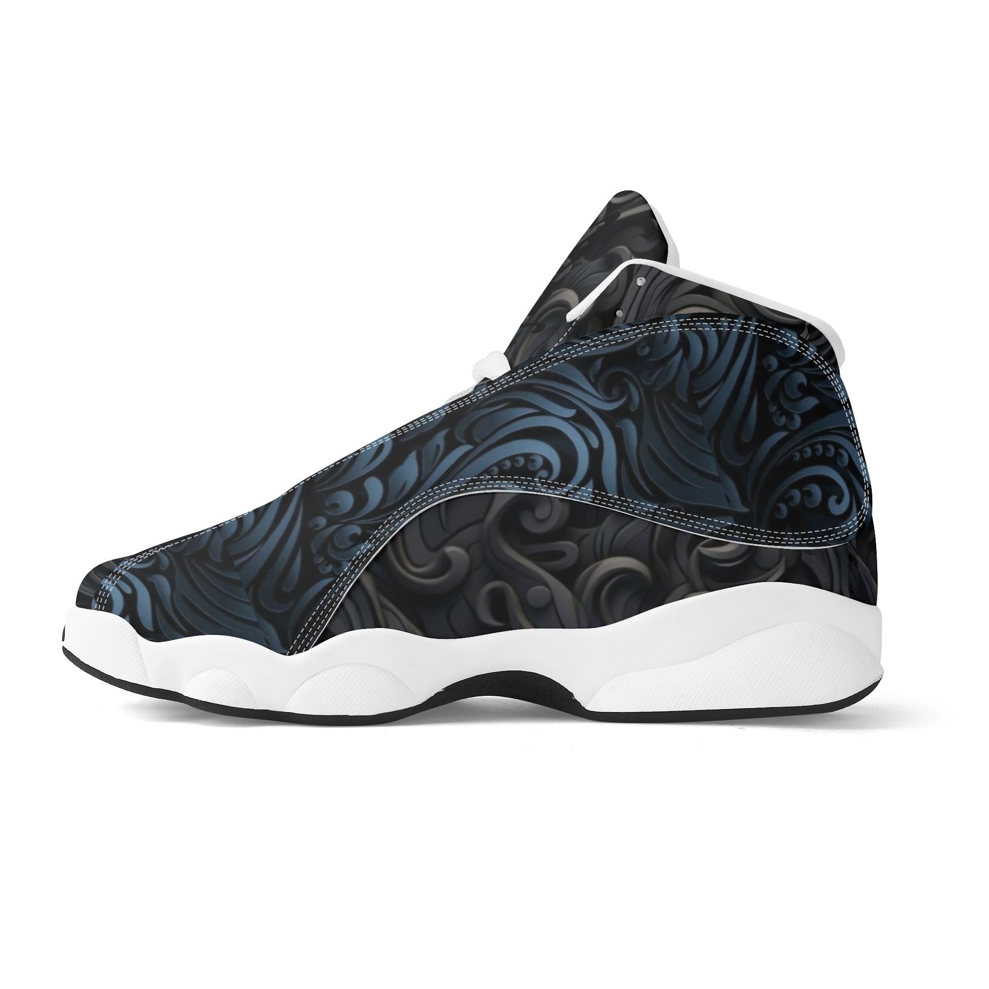 Men's Leather Printed Basketball Shoe