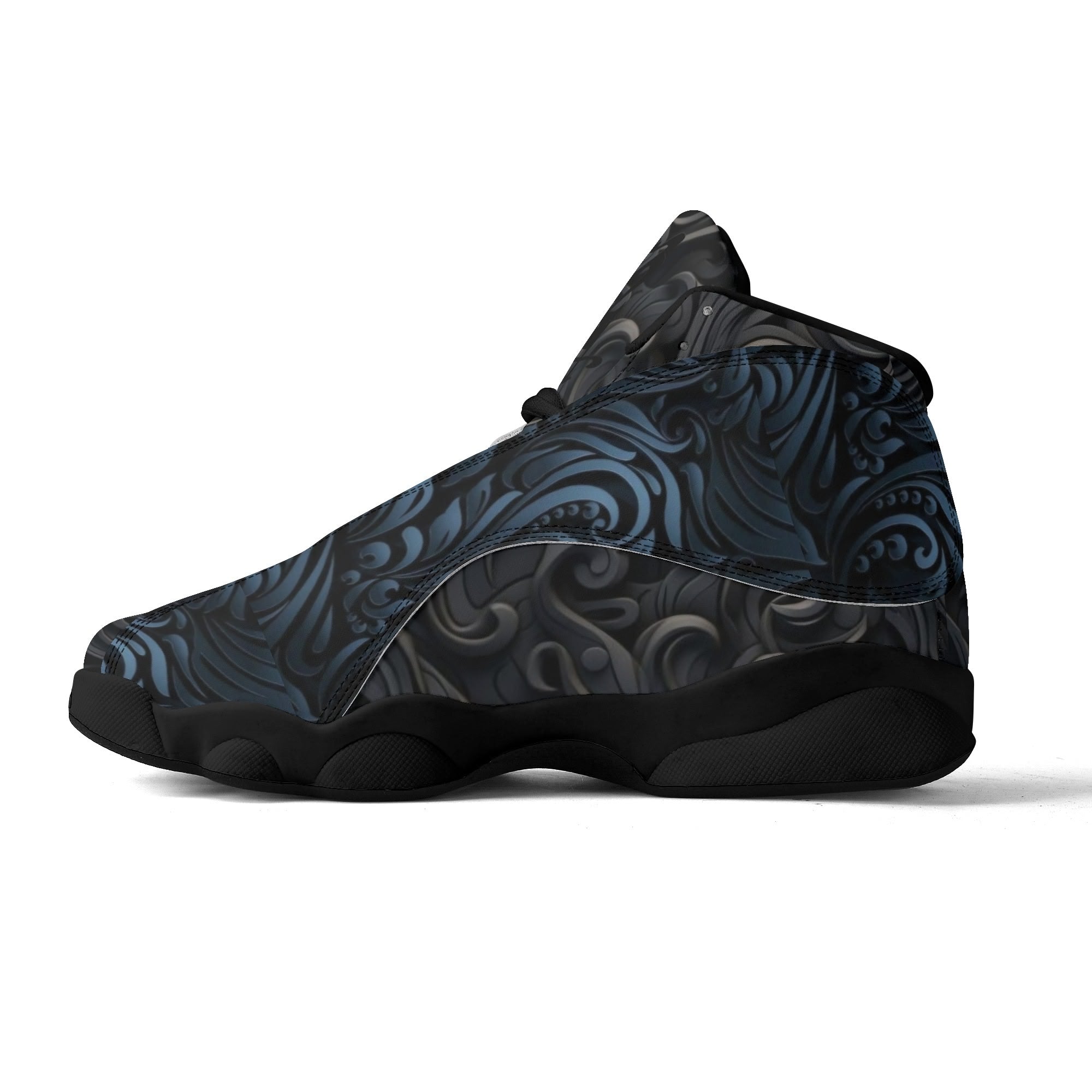 Men's Leather Printed Basketball Shoe