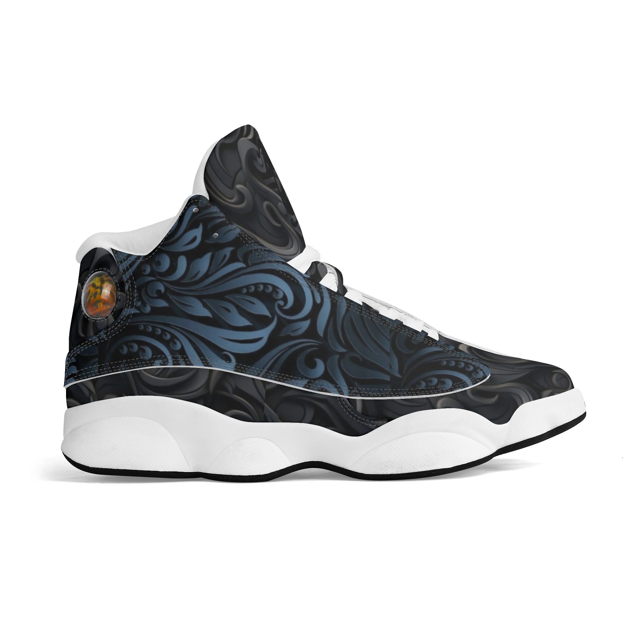 Men's Leather Printed Basketball Shoe