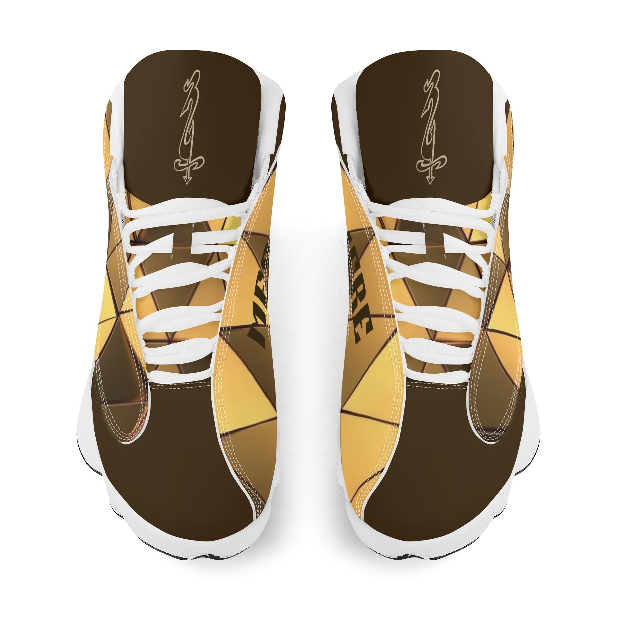 Men's Leather Printed Basketball Shoe
