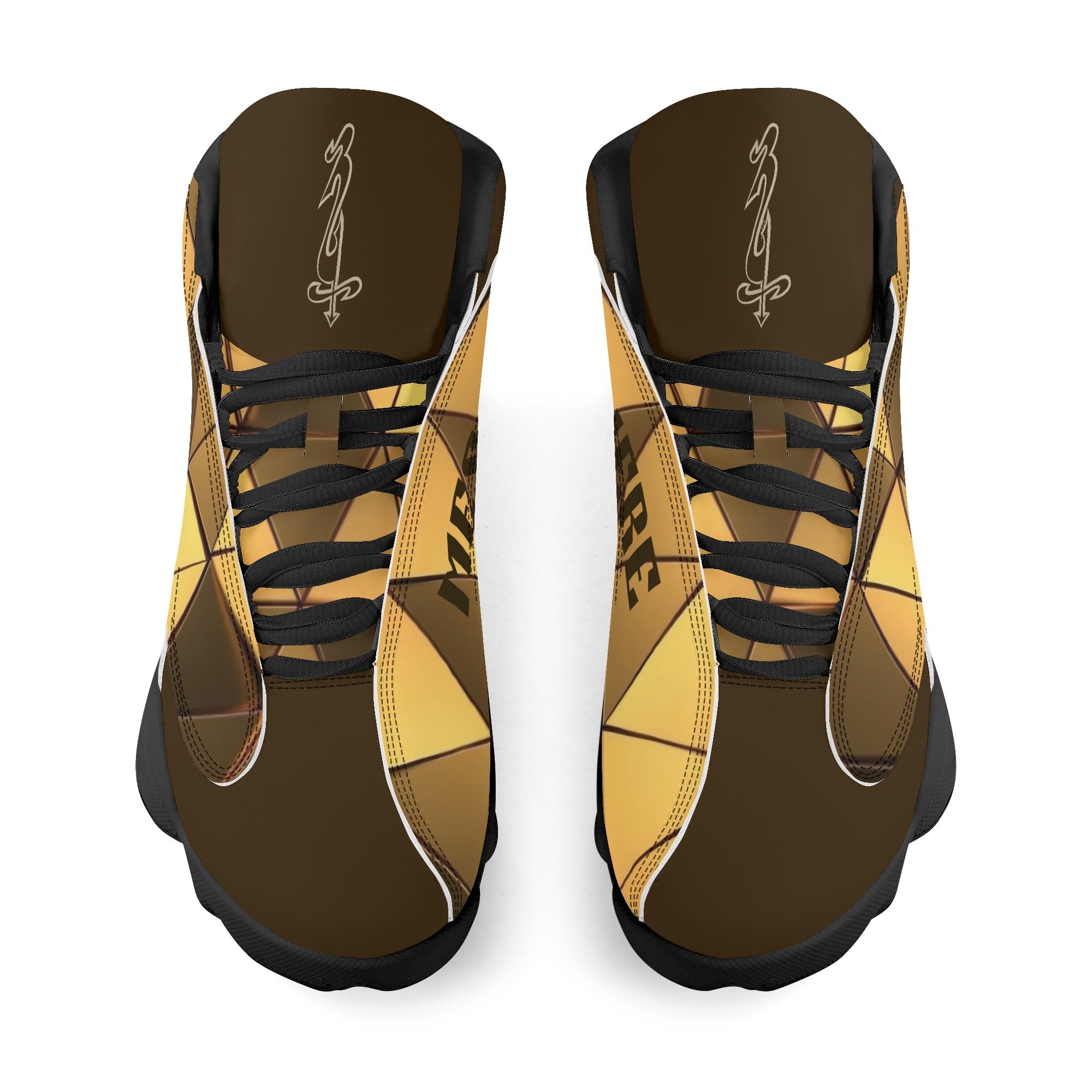 Men's Leather Printed Basketball Shoe