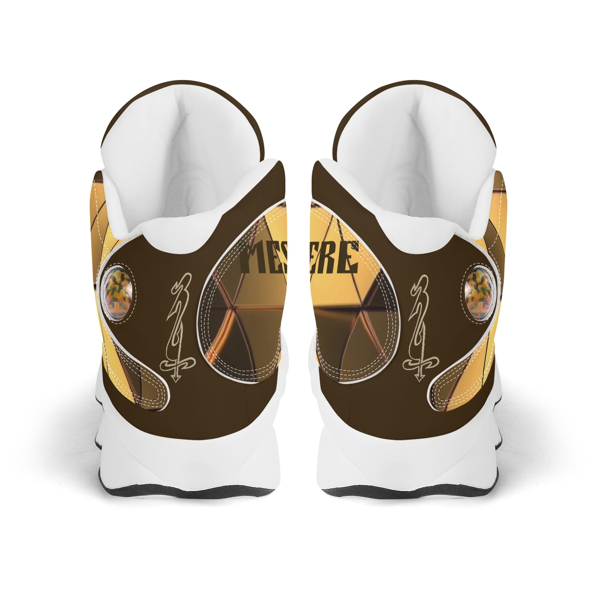 Men's Leather Printed Basketball Shoe