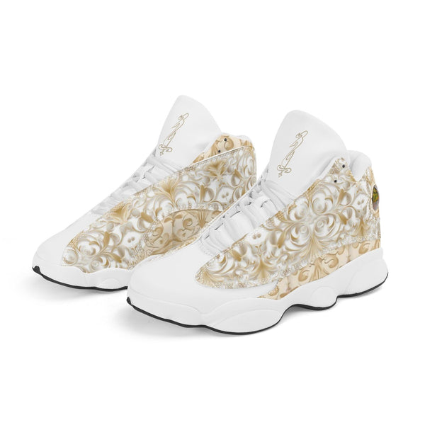 Men's Leather Printed Basketball Shoe