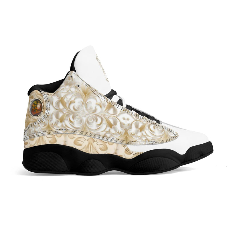 Men's Leather Printed Basketball Shoe