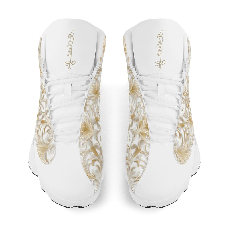 Men's Leather Printed Basketball Shoe