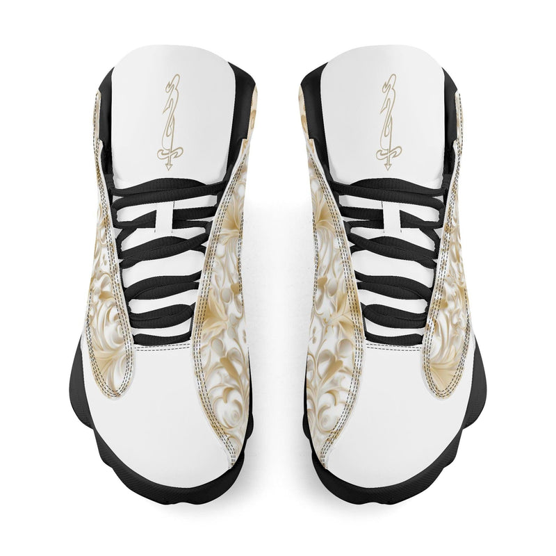 Men's Leather Printed Basketball Shoe