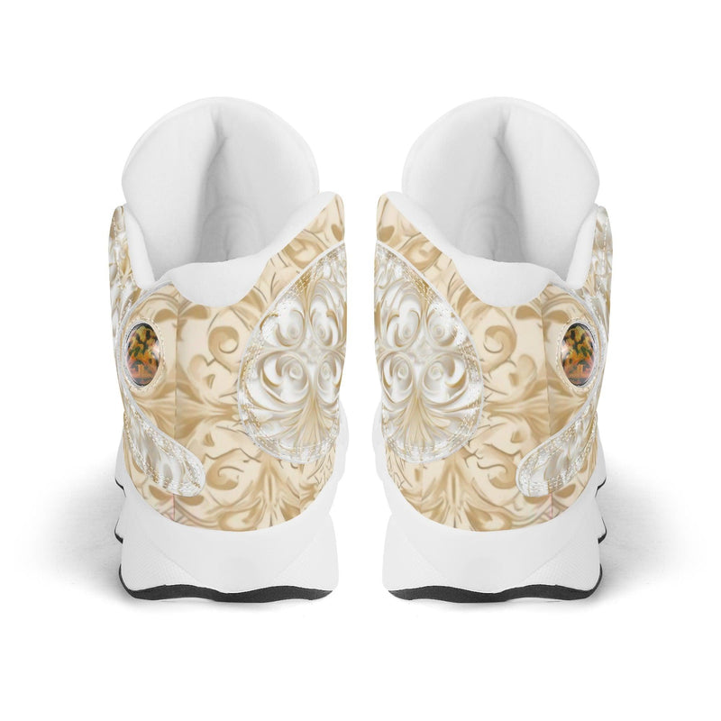 Men's Leather Printed Basketball Shoe