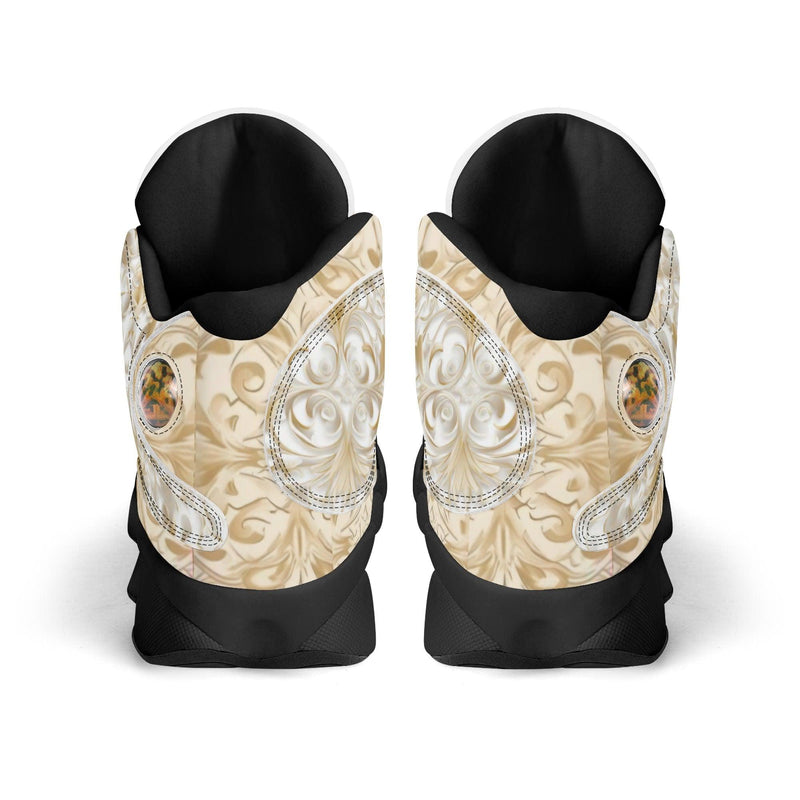 Men's Leather Printed Basketball Shoe