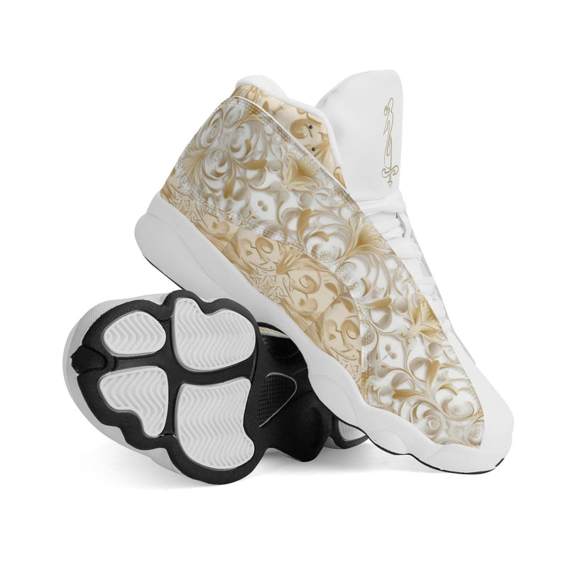 Men's Leather Printed Basketball Shoe