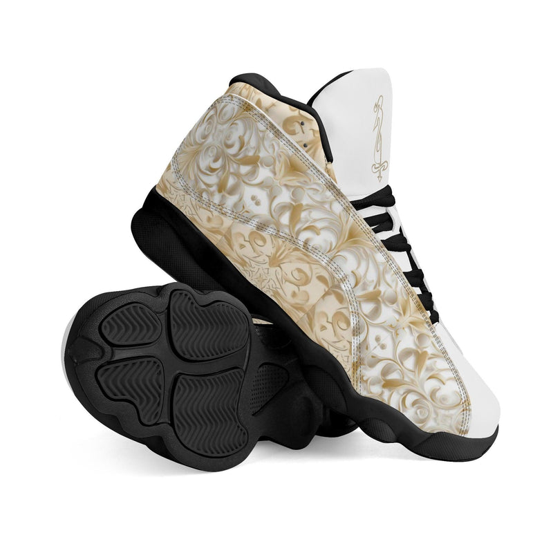 Men's Leather Printed Basketball Shoe