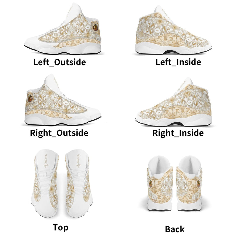 Men's Leather Printed Basketball Shoe