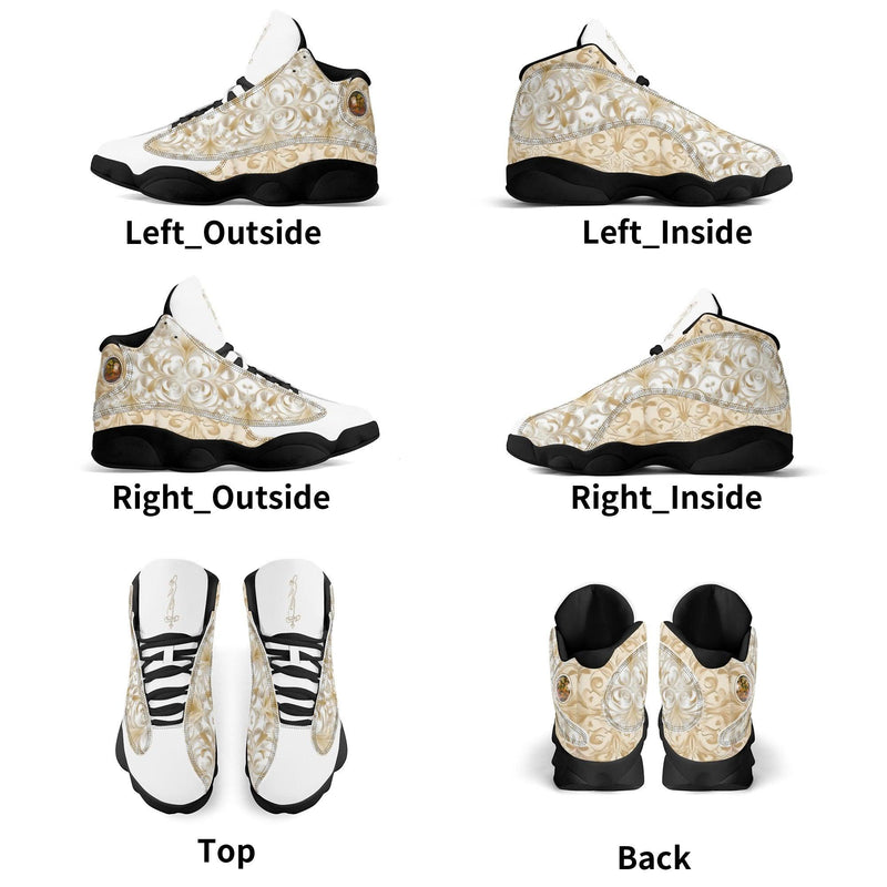 Men's Leather Printed Basketball Shoe