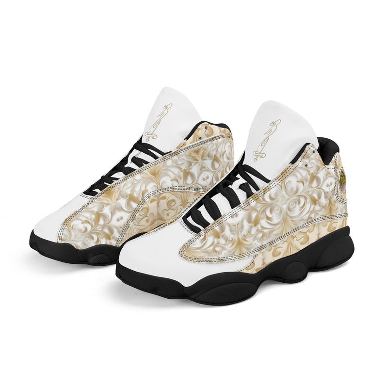 Men's Leather Printed Basketball Shoe