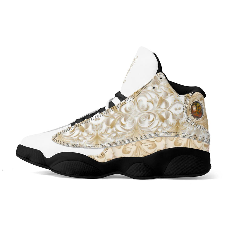 Men's Leather Printed Basketball Shoe
