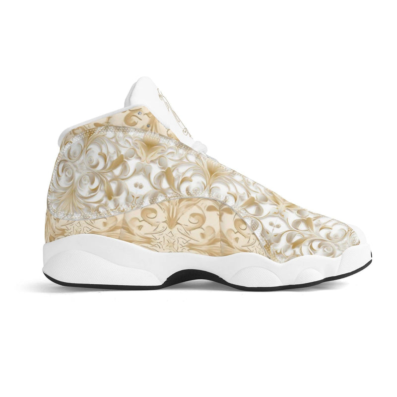 Men's Leather Printed Basketball Shoe